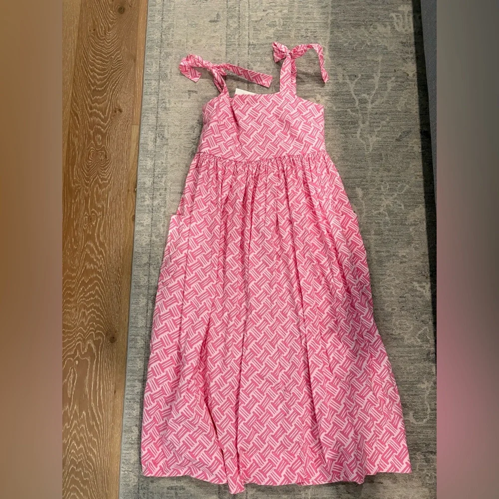 The Beaufort Bonnet Company Pink Patterned Midi Sundress - Picture 1 of 2